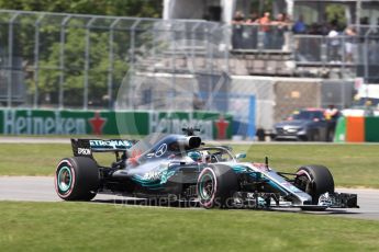 World © Octane Photographic Ltd. Formula 1 – Canadian GP - Quailfying. Mercedes AMG Petronas Motorsport AMG F1 W09 EQ Power+ - Lewis Hamilton. Circuit Gilles Villeneuve, Montreal, Canada. Saturday 9th June 2018.