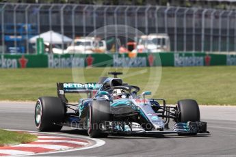 World © Octane Photographic Ltd. Formula 1 – Canadian GP - Quailfying. Mercedes AMG Petronas Motorsport AMG F1 W09 EQ Power+ - Lewis Hamilton. Circuit Gilles Villeneuve, Montreal, Canada. Saturday 9th June 2018.