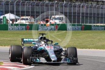 World © Octane Photographic Ltd. Formula 1 – Canadian GP - Quailfying. Mercedes AMG Petronas Motorsport AMG F1 W09 EQ Power+ - Lewis Hamilton. Circuit Gilles Villeneuve, Montreal, Canada. Saturday 9th June 2018.