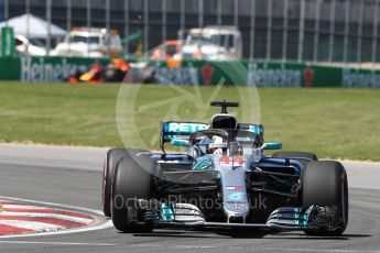 World © Octane Photographic Ltd. Formula 1 – Canadian GP - Quailfying. Mercedes AMG Petronas Motorsport AMG F1 W09 EQ Power+ - Lewis Hamilton. Circuit Gilles Villeneuve, Montreal, Canada. Saturday 9th June 2018.