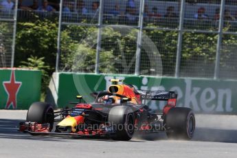 World © Octane Photographic Ltd. Formula 1 – Canadian GP - Quailfying. Aston Martin Red Bull Racing TAG Heuer RB14 – Max Verstappen. Circuit Gilles Villeneuve, Montreal, Canada. Saturday 9th June 2018.