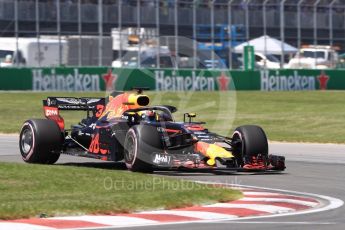 World © Octane Photographic Ltd. Formula 1 – Canadian GP - Quailfying. Aston Martin Red Bull Racing TAG Heuer RB14 – Daniel Ricciardo. Circuit Gilles Villeneuve, Montreal, Canada. Saturday 9th June 2018.