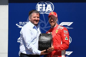 World © Octane Photographic Ltd. Formula 1 – Canadian GP - Quailfying. Scuderia Ferrari SF71-H – Sebastian Vettel and Paul Hembery. Circuit Gilles Villeneuve, Montreal, Canada. Saturday 9th June 2018.