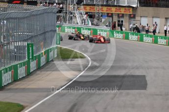 World © Octane Photographic Ltd. Formula 1 – Canadian GP - Race. Scuderia Ferrari SF71-H – Sebastian Vettel. Circuit Gilles Villeneuve, Montreal, Canada. Sunday 10th June 2018.