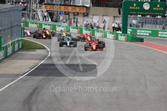 World © Octane Photographic Ltd. Formula 1 – Canadian GP - Race. Scuderia Ferrari SF71-H – Sebastian Vettel. Circuit Gilles Villeneuve, Montreal, Canada. Sunday 10th June 2018.