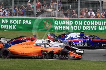 World © Octane Photographic Ltd. Formula 1 – Canadian GP - Race. McLaren MCL33 – Fernando Alonso. Circuit Gilles Villeneuve, Montreal, Canada. Sunday 10th June 2018.