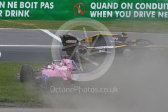 World © Octane Photographic Ltd. Formula 1 – Canadian GP - Race. Sahara Force India VJM11 - Sergio Perez. Circuit Gilles Villeneuve, Montreal, Canada. Sunday 10th June 2018.