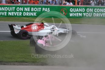 World © Octane Photographic Ltd. Formula 1 – Canadian GP - Race. Sahara Force India VJM11 - Sergio Perez. Circuit Gilles Villeneuve, Montreal, Canada. Sunday 10th June 2018.