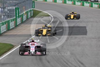 World © Octane Photographic Ltd. Formula 1 – Canadian GP - Race. Sahara Force India VJM11 - Esteban Ocon. Circuit Gilles Villeneuve, Montreal, Canada. Sunday 10th June 2018.