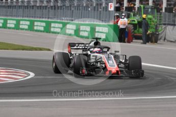 World © Octane Photographic Ltd. Formula 1 – Canadian GP - Race. Haas F1 Team VF-18 – Romain Grosjean. Circuit Gilles Villeneuve, Montreal, Canada. Sunday 10th June 2018.