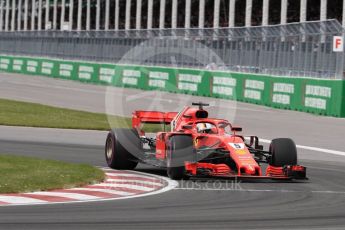 World © Octane Photographic Ltd. Formula 1 – Canadian GP - Race. Scuderia Ferrari SF71-H – Sebastian Vettel. Circuit Gilles Villeneuve, Montreal, Canada. Sunday 10th June 2018.