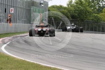 World © Octane Photographic Ltd. Formula 1 – Canadian GP - Race. Aston Martin Red Bull Racing TAG Heuer RB14 – Max Verstappen. Circuit Gilles Villeneuve, Montreal, Canada. Sunday 10th June 2018.