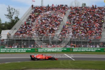 World © Octane Photographic Ltd. Formula 1 – Canadian GP - Race. Scuderia Ferrari SF71-H – Sebastian Vettel. Circuit Gilles Villeneuve, Montreal, Canada. Sunday 10th June 2018.