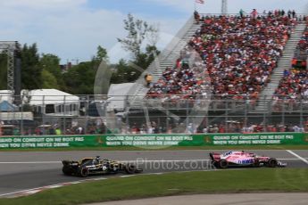 World © Octane Photographic Ltd. Formula 1 – Canadian GP - Race. Sahara Force India VJM11 - Esteban Ocon. Circuit Gilles Villeneuve, Montreal, Canada. Sunday 10th June 2018.