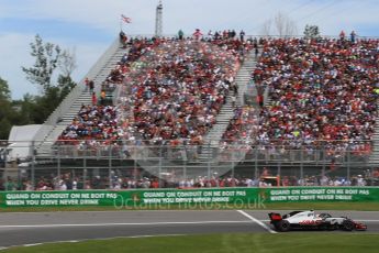 World © Octane Photographic Ltd. Formula 1 – Canadian GP - Race. Haas F1 Team VF-18 – Kevin Magnussen. Circuit Gilles Villeneuve, Montreal, Canada. Sunday 10th June 2018.