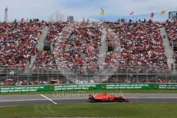 World © Octane Photographic Ltd. Formula 1 – Canadian GP - Race. Scuderia Ferrari SF71-H – Sebastian Vettel. Circuit Gilles Villeneuve, Montreal, Canada. Sunday 10th June 2018.