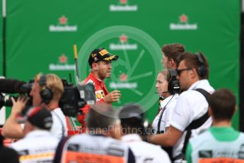 World © Octane Photographic Ltd. Formula 1 – Canadian GP - Race Podium. Scuderia Ferrari SF71-H – Sebastian Vettel. Circuit Gilles Villeneuve, Montreal, Canada. Sunday 10th June 2018.