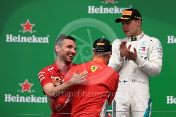 World © Octane Photographic Ltd. Formula 1 – Canadian GP - Race Podium. Scuderia Ferrari SF71-H – Sebastian Vettel. Circuit Gilles Villeneuve, Montreal, Canada. Sunday 10th June 2018.