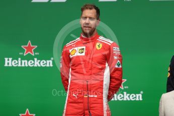 World © Octane Photographic Ltd. Formula 1 – Canadian GP - Race Podium. Scuderia Ferrari SF71-H – Sebastian Vettel. Circuit Gilles Villeneuve, Montreal, Canada. Sunday 10th June 2018.