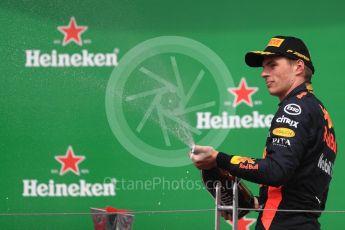 World © Octane Photographic Ltd. Formula 1 – Canadian GP - Race Podium. Aston Martin Red Bull Racing TAG Heuer RB14 – Max Verstappen. Circuit Gilles Villeneuve, Montreal, Canada. Sunday 10th June 2018.