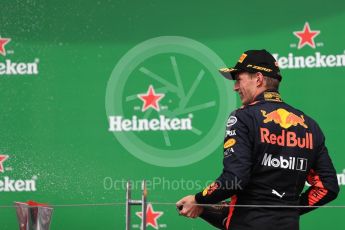 World © Octane Photographic Ltd. Formula 1 – Canadian GP - Race Podium. Aston Martin Red Bull Racing TAG Heuer RB14 – Max Verstappen. Circuit Gilles Villeneuve, Montreal, Canada. Sunday 10th June 2018.