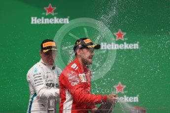 World © Octane Photographic Ltd. Formula 1 – Canadian GP - Race Podium. Scuderia Ferrari SF71-H – Sebastian Vettel. Circuit Gilles Villeneuve, Montreal, Canada. Sunday 10th June 2018.