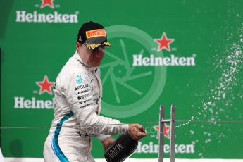 World © Octane Photographic Ltd. Formula 1 – Canadian GP - Race Podium. Mercedes AMG Petronas Motorsport AMG F1 W09 EQ Power+ - Valtteri Bottas. Circuit Gilles Villeneuve, Montreal, Canada. Sunday 10th June 2018.