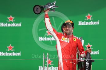 World © Octane Photographic Ltd. Formula 1 – Canadian GP - Race Podium. Scuderia Ferrari SF71-H – Sebastian Vettel. Circuit Gilles Villeneuve, Montreal, Canada. Sunday 10th June 2018.