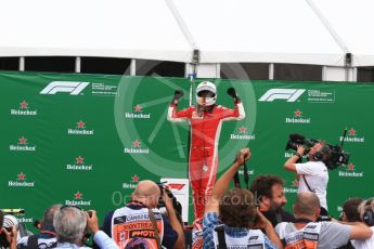 World © Octane Photographic Ltd. Formula 1 – Canadian GP - Race Podium. Scuderia Ferrari SF71-H – Sebastian Vettel. Circuit Gilles Villeneuve, Montreal, Canada. Sunday 10th June 2018.