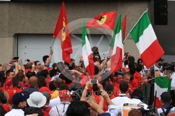 World © Octane Photographic Ltd. Formula 1 – Canadian GP - Race Podium. Scuderia Ferrari SF71-H – Sebastian Vettel. Circuit Gilles Villeneuve, Montreal, Canada. Sunday 10th June 2018.