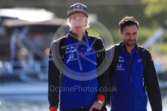 World © Octane Photographic Ltd. Formula 1 – Canadian GP - Paddock. Scuderia Toro Rosso STR13 – Brendon Hartley. Circuit Gilles Villeneuve, Montreal, Canada. Friday 8th June 2018.