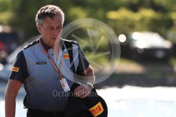 World © Octane Photographic Ltd. Formula 1 - Canadian GP - Paddock.Mario Isola – Pirelli Head of Car Racing. Circuit Gilles Villeneuve, Montreal, Canada. Friday 8th June 2018.