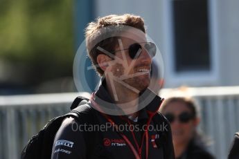 World © Octane Photographic Ltd. Formula 1 – Canadian GP - Paddock. Haas F1 Team VF-18 – Romain Grosjean. Circuit Gilles Villeneuve, Montreal, Canada. Friday 8th June 2018.