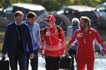 World © Octane Photographic Ltd. Formula 1 – Canadian GP - Paddock. Scuderia Ferrari SF71-H – Kimi Raikkonen. Circuit Gilles Villeneuve, Montreal, Canada. Friday 8th June 2018.