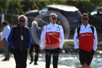 World © Octane Photographic Ltd. Formula 1 – Canadian GP - Paddock. Alfa Romeo Sauber F1 Team C37 – Marcus Ericsson. Circuit Gilles Villeneuve, Montreal, Canada. Friday 8th June 2018.