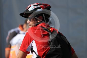 World © Octane Photographic Ltd. Formula 1 – Canadian GP - Paddock. Scuderia Ferrari SF71-H – Sebastian Vettel. Circuit Gilles Villeneuve, Montreal, Canada. Friday 8th June 2018.