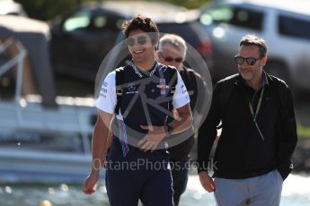 World © Octane Photographic Ltd. Formula 1 – Canadian GP - Paddock. Williams Martini Racing FW41 – Lance Stroll. Circuit Gilles Villeneuve, Montreal, Canada. Friday 8th June 2018.