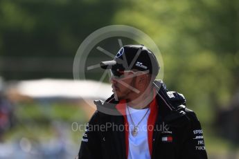 World © Octane Photographic Ltd. Formula 1 – Canadian GP - Paddock. Mercedes AMG Petronas Motorsport AMG F1 W09 EQ Power+ - Lewis Hamilton. Circuit Gilles Villeneuve, Montreal, Canada. Friday 8th June 2018.