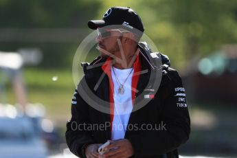 World © Octane Photographic Ltd. Formula 1 – Canadian GP - Paddock. Mercedes AMG Petronas Motorsport AMG F1 W09 EQ Power+ - Lewis Hamilton. Circuit Gilles Villeneuve, Montreal, Canada. Friday 8th June 2018.