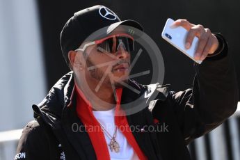 World © Octane Photographic Ltd. Formula 1 – Canadian GP - Paddock. Mercedes AMG Petronas Motorsport AMG F1 W09 EQ Power+ - Lewis Hamilton. Circuit Gilles Villeneuve, Montreal, Canada. Friday 8th June 2018.