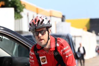 World © Octane Photographic Ltd. Formula 1 – Canadian GP - Paddock. Scuderia Ferrari SF71-H – Sebastian Vettel. Circuit Gilles Villeneuve, Montreal, Canada. Saturday 9th June 2018.