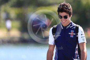 World © Octane Photographic Ltd. Formula 1 – Canadian GP - Paddock. Williams Martini Racing FW41 – Lance Stroll. Circuit Gilles Villeneuve, Montreal, Canada. Sunday 10th June 2018.