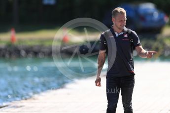 World © Octane Photographic Ltd. Formula 1 – Canadian GP - Paddock. Haas F1 Team VF-18 – Kevin Magnussen. Circuit Gilles Villeneuve, Montreal, Canada. Sunday 10th June 2018.