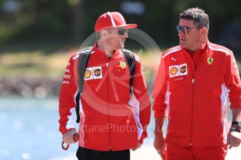 World © Octane Photographic Ltd. Formula 1 – Canadian GP - Paddock. Scuderia Ferrari SF71-H – Kimi Raikkonen. Circuit Gilles Villeneuve, Montreal, Canada. Sunday 10th June 2018.