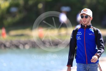 World © Octane Photographic Ltd. Formula 1 – Canadian GP - Paddock. Scuderia Toro Rosso STR13 – Pierre Gasly. Circuit Gilles Villeneuve, Montreal, Canada. Sunday 10th June 2018.