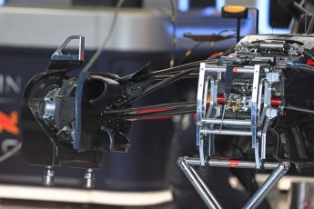 World © Octane Photographic Ltd. Formula 1 – Canadian GP - Thursday Pit Lane. Aston Martin Red Bull Racing TAG Heuer RB14. Circuit Gilles Villeneuve, Montreal, Canada. Thursday 7th June 2018.