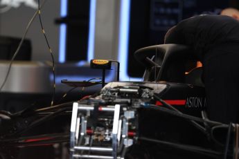 World © Octane Photographic Ltd. Formula 1 – Canadian GP - Thursday Pit Lane. Aston Martin Red Bull Racing TAG Heuer RB14. Circuit Gilles Villeneuve, Montreal, Canada. Thursday 7th June 2018.