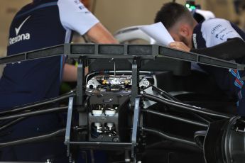 World © Octane Photographic Ltd. Formula 1 – Canadian GP - Thursday Pit Lane. Williams Martini Racing FW41. Circuit Gilles Villeneuve, Montreal, Canada. Thursday 7th June 2018.