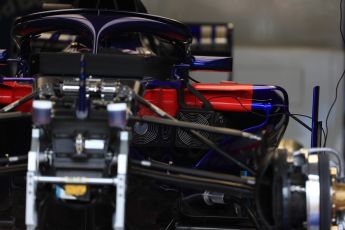 World © Octane Photographic Ltd. Formula 1 – Canadian GP - Thursday Pit Lane. Scuderia Toro Rosso STR13. Circuit Gilles Villeneuve, Montreal, Canada. Thursday 7th June 2018.