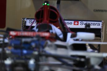 World © Octane Photographic Ltd. Formula 1 – Canadian GP - Thursday Pit Lane. Alfa Romeo Sauber F1 Team C37. Circuit Gilles Villeneuve, Montreal, Canada. Thursday 7th June 2018.